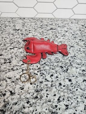 Red Lobster Fish Keychain Accessory